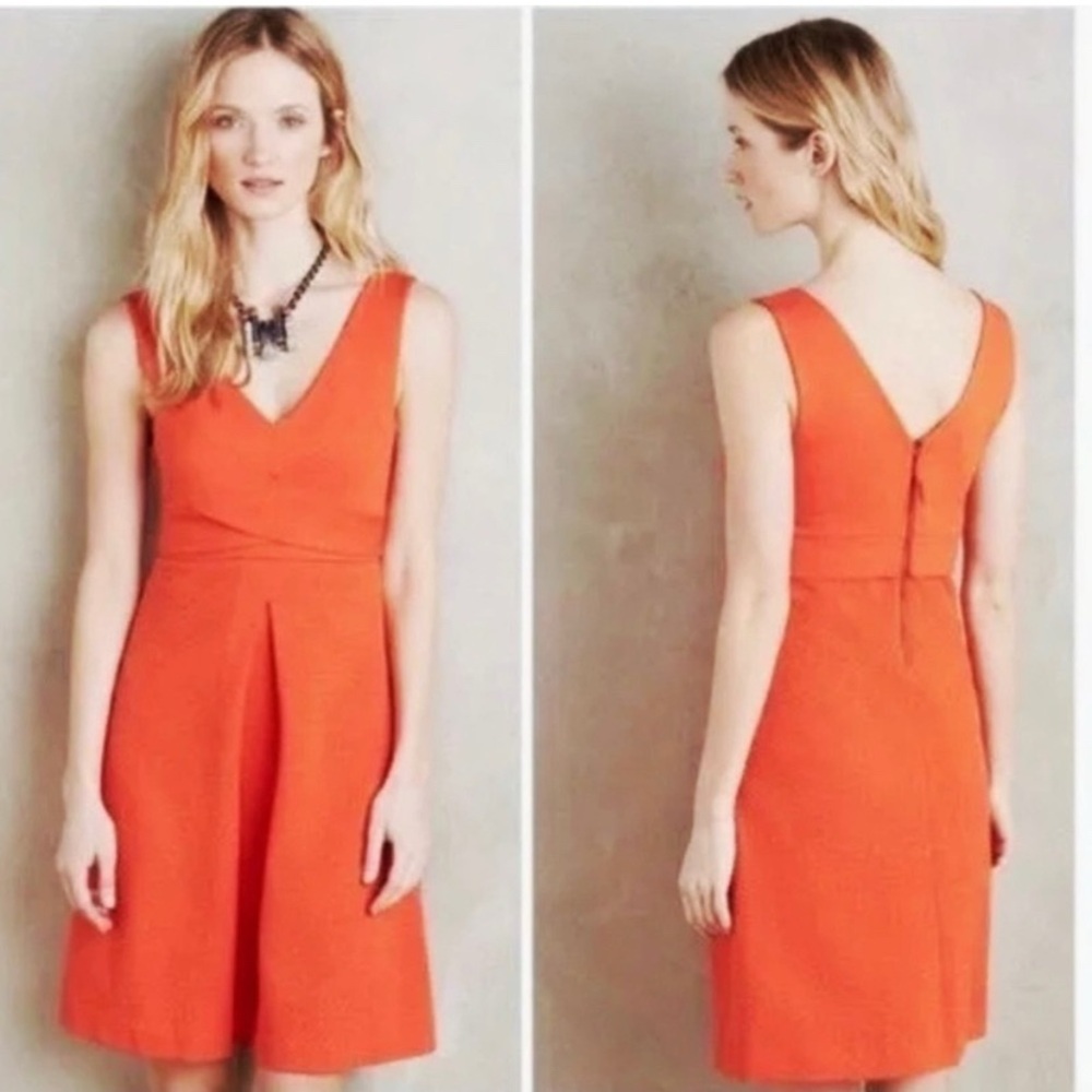Anthropologie HD in Paris Ardmore Orange Dress sleeveless
Wedding guest 2 XS